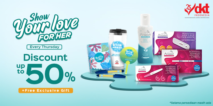 "Show Your Love For Her", Nikmati Diskon Hingga 50%!